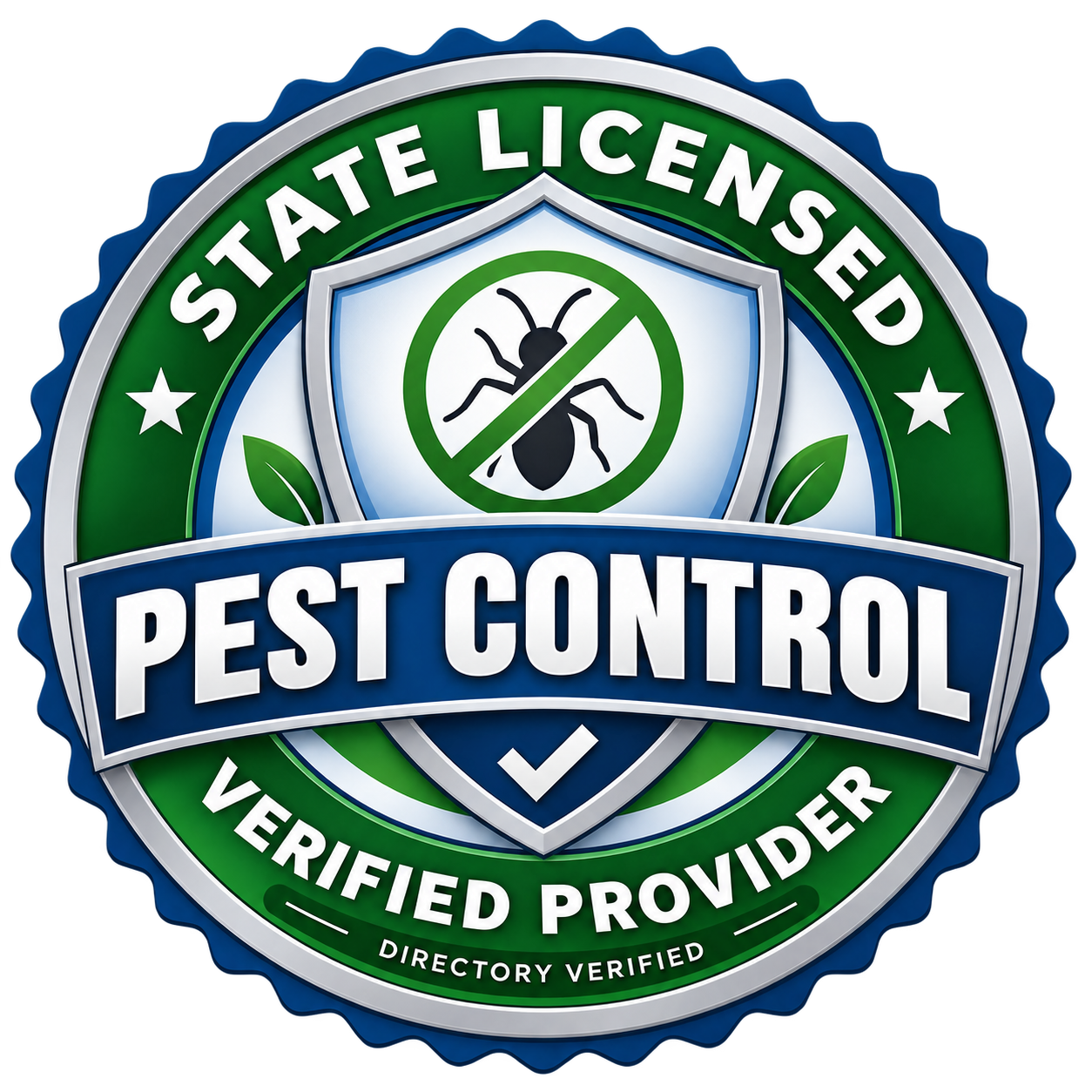 State Licensed Pest Control Verified Provider Badge